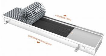 Конвектор Eva K.250.258 1750 мм встраиваемый в пол с естественной конвекцией